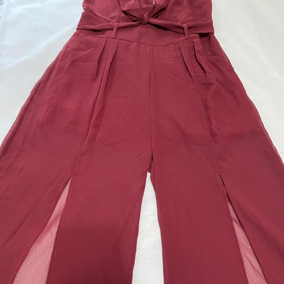 Burgundy jumpsuit - Picture 5 of 8